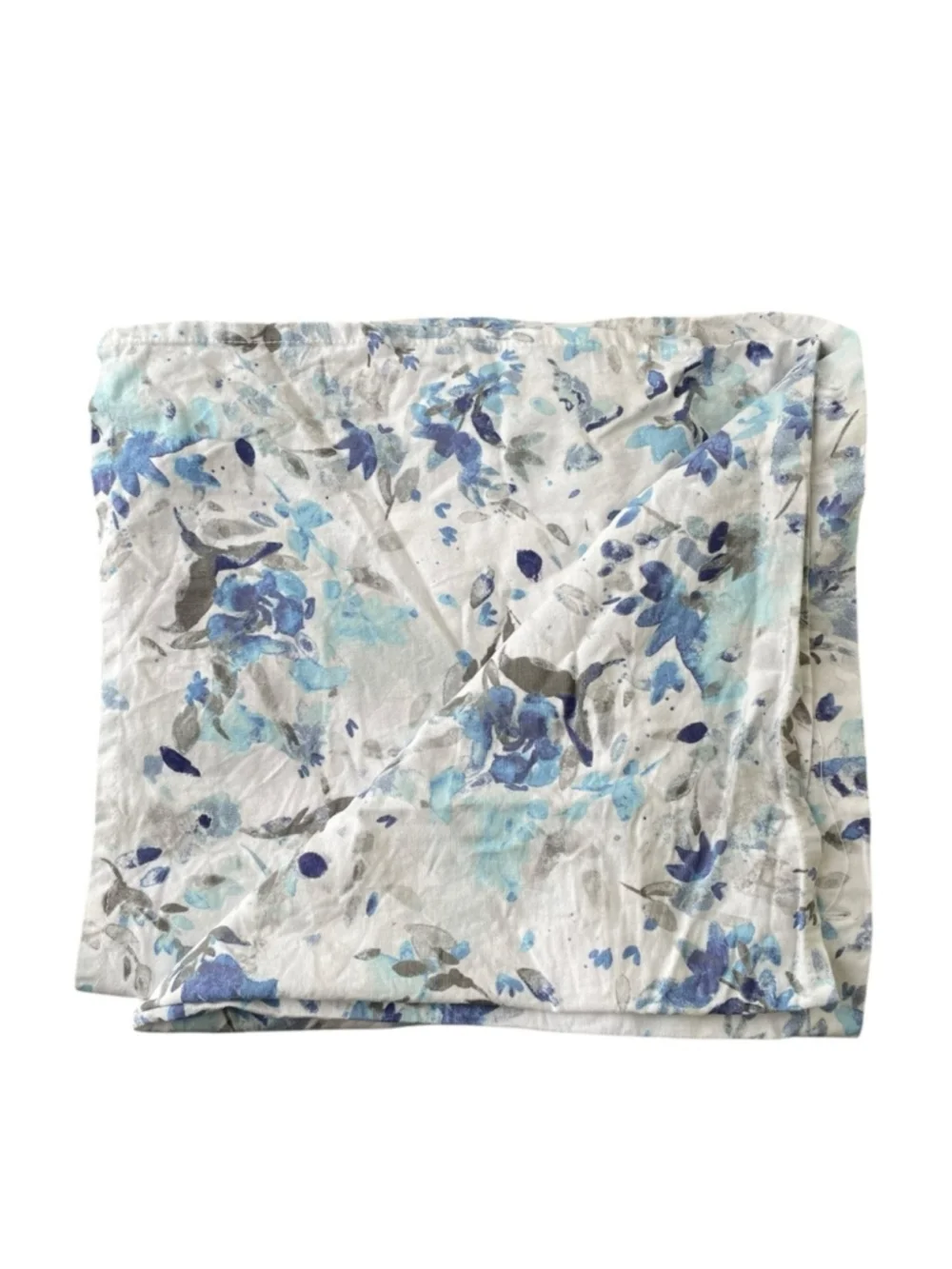 Ralph Lauren Cotton Floral Shower Curtain Blue White